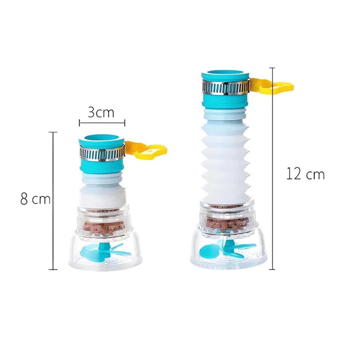 Bico Torneira Arejador Flexível 360° Giratório Prolongador com Filtro Sortido Bico Torneira Arejador Flexível 360° Giratório Prolongador com Filtro Sortido